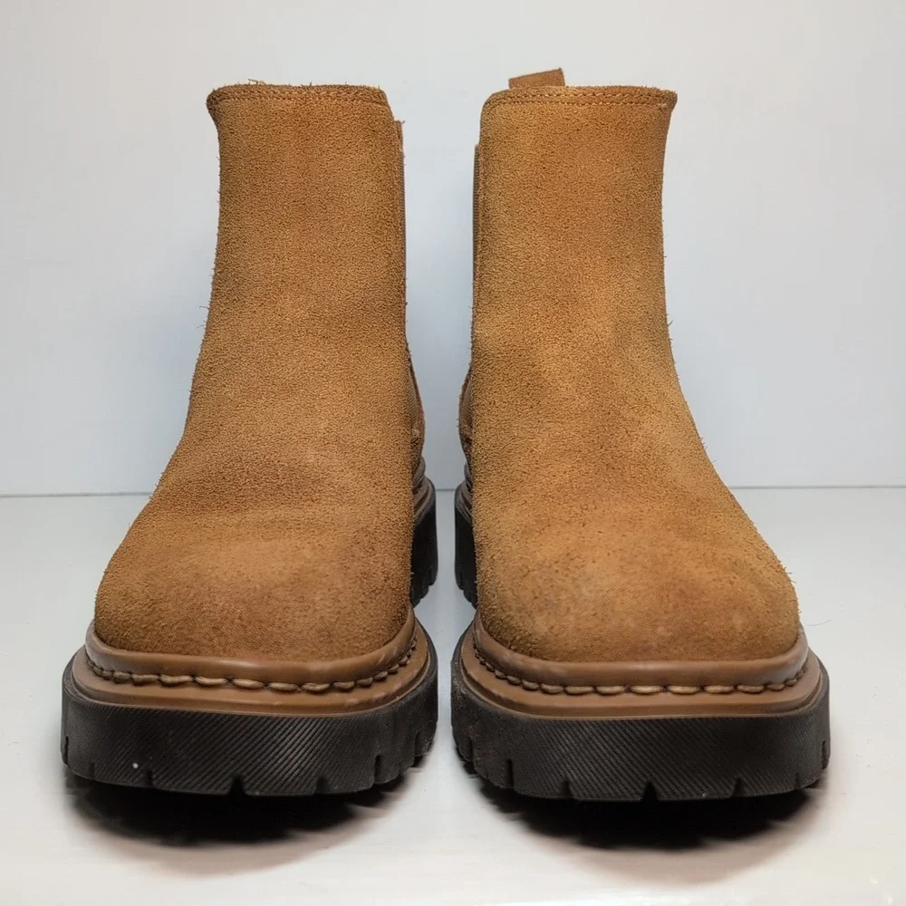 Danassa  lugged sole Chelsea suede boots women's size 6.5 EU 37 - Picture 3 of 16